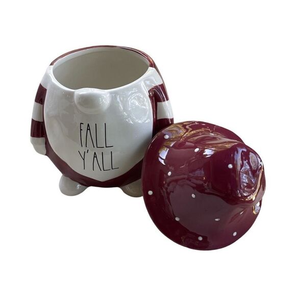 Rae Dunn FALL Y'ALL Gnome Large Cookie Canister w/ Lid NEW without tags - Picture 6 of 10